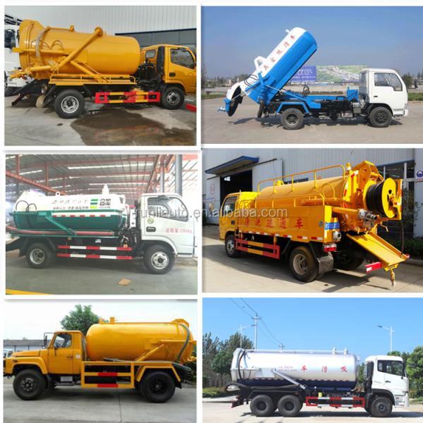 Dongfeng Auto Cleaning Sewage Suction Truck Sewer Cleaning Vehicles 4x2