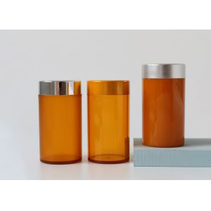 Matte Black Plastic pill bottle capsules vitamin supplement in stock