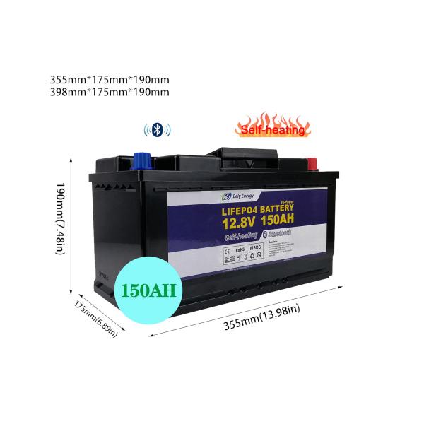 Bely 12V 150AH Bluetooth RV Lithium Battery For RV Solar System Street Light