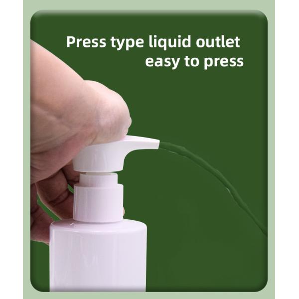 Flat Shoulder Leak Proof PET Lotion Bottle For Body Wash Moisturizer Liquid Soap