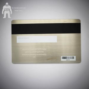 China Bespoke Brushed Metal Business Cards , Silver Metallic Print Business Cards  304 Steel wholesale