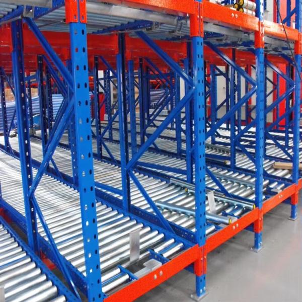 Customized Heavy Duty Gravity Pallet Flow Racking Q235B Steel Pallet Storage Shelves