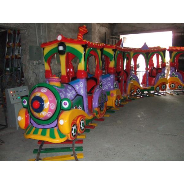 Big Size Kids Ride On Train With Track CE ISO TUV SGS Certificates Seamless Welding