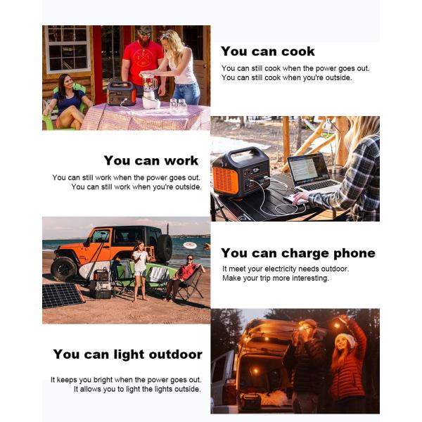 UPS LifePO4 Portable Power Station Battery 1000W For Emergency Back Up