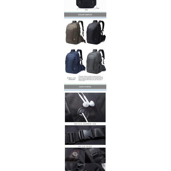 Unisex Travel Laptop Backpack With Usb Charging Port Custom Logo Sport Backpack