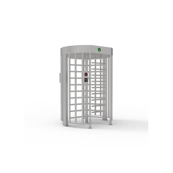 Security Access Control Full Height Turnstile Gate Hot Dip Galvanizing With Canopy