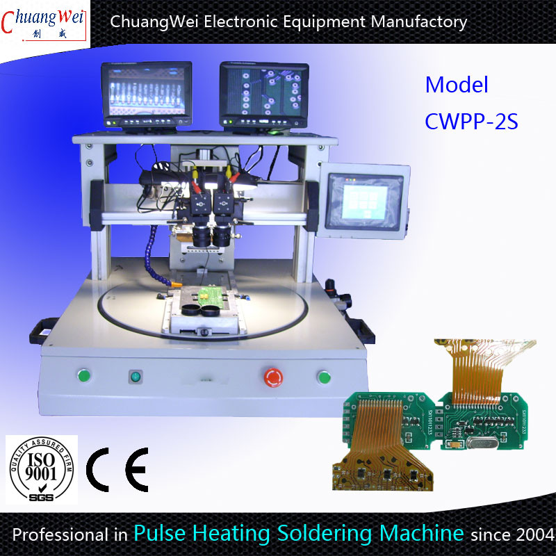 China Professional Pulse Heating Soldering Machine Flexible Rotary Table Type wholesale