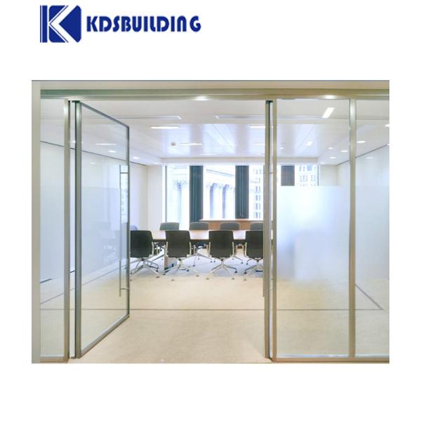 Double Glass Automatic Sliding Door Frameless Casement Entrance Swing Door