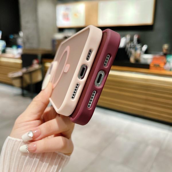 Military Grade Magnetic Phone Cover Anti Yellowing Shockproof For IPhone 16