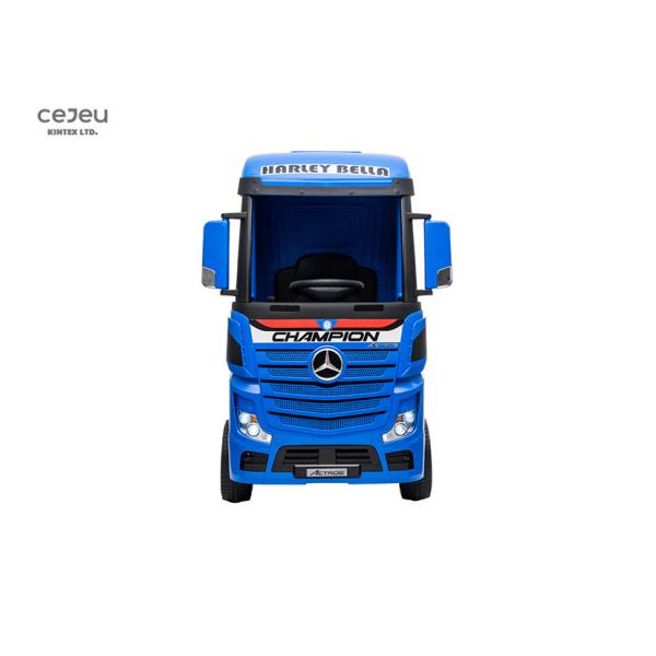 Kids White Mercedes Benz Actros Ride On Truck Can Add Trailer