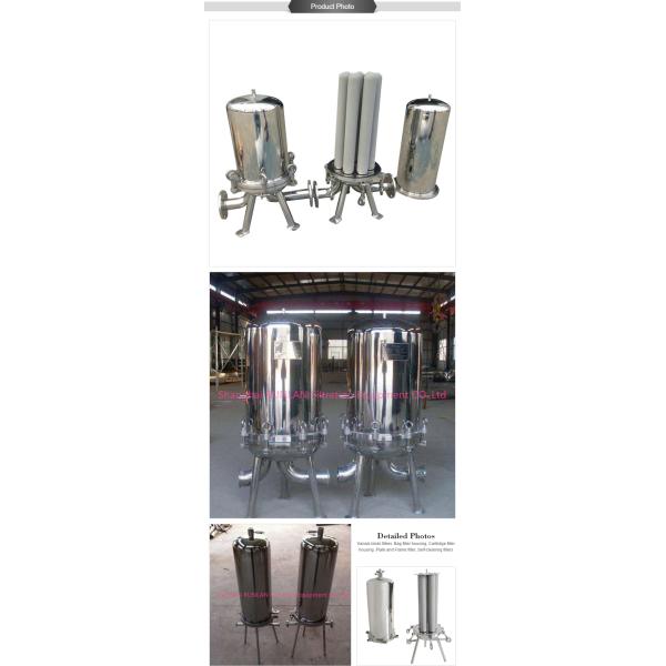 SS 304 316 Titanium Stick Filter Housing for Water Purification at Competitive Rate