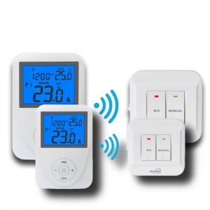 China Wireless Remote Sensor Controlled Thermostat / Domestic Programmable Thermostat wholesale