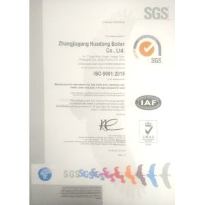 Zhangjiagang HuaDong Boiler Co., Ltd. Certifications