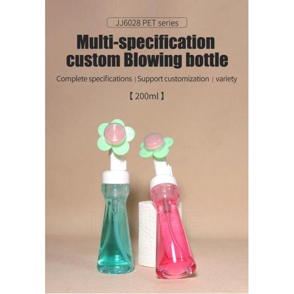 Plastic Foam 200ml Luxury Surface Pet Face Cleanser Liquid Foaming Mousse Pump Bottle Transparent Foam Bottle