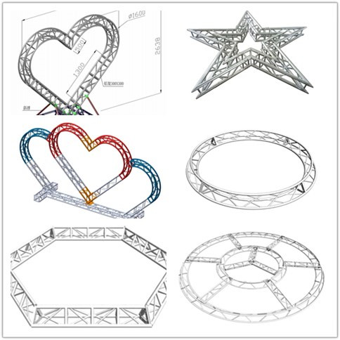 Triangle Portable 50*3mm Aluminum Lighting Truss For Show