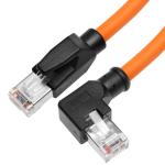 Alvin's Cables Profinet Cat6 Shielded Ethernet Cable Left Angle High Flex Gold