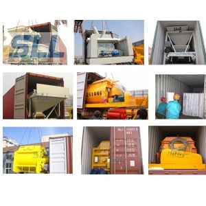 Construction HZS60 Concrete Batching Plant Stabilized Soil Mixing Station