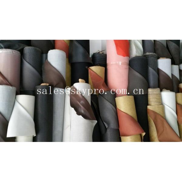 Quality Embossed / flocked / crinkle / printed / washed / mirror PU artificial  leather for sale