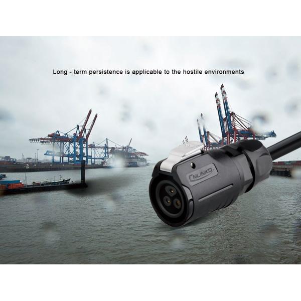 LP Series M16 Installation Diameter 3Pin Plugs and Sockets Connector IP67 3 Wires Waterproof Cable to Panel Mount Board
