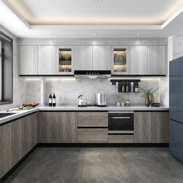 Quartz Stone Countertop Modular Kitchen Cabinets Professional Custom and Highly ODM/OEM