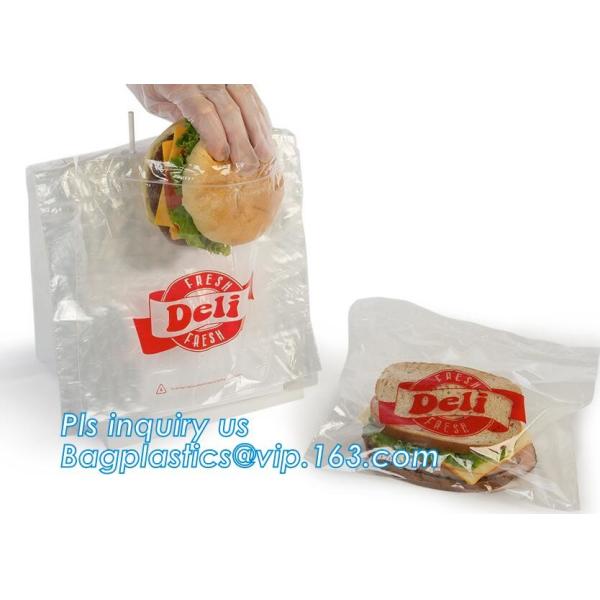 LDPE PP zipper or slider custom print plastic deli saddle bag, PE Saddle Deli Bag,Slider saddle bag, Deli Saddle Bag wit