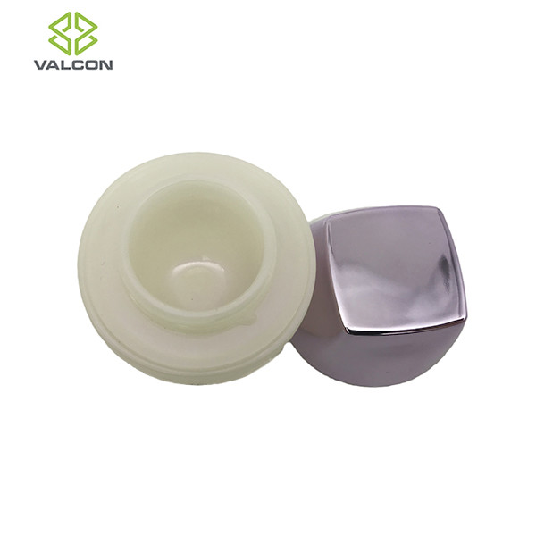 Empty Plastic Custom Cosmetic Jars UV Screw Cap Cream Packaging 8 ML