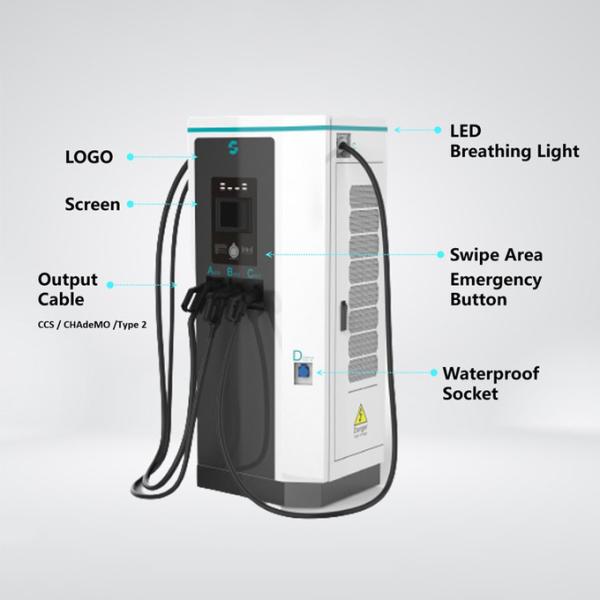 60KW 2 Electric Vehicle Power Charger For Shopping Mall Market 1