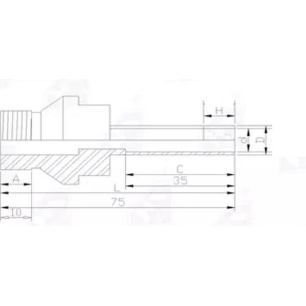 75mm Core G1/2'' Thread Diamond Drill Bit For Glass Stone Marble