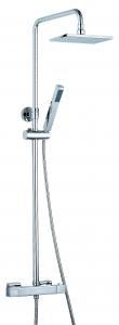 China Coral Chrome Thermostatic Bath Shower Tap Shower Mixer Thermostatic Valve S1002 wholesale