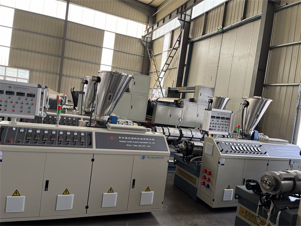 Stainless Steel Plastic Water Supply Line , Plastic Pipe Extrusion Machine