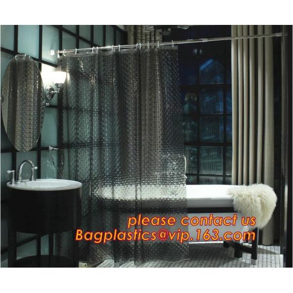 Custom Polyester Printing Shower Curtain, waterproof fireproof hook kids bathroom shower curtains, PEVA Shower curtain f