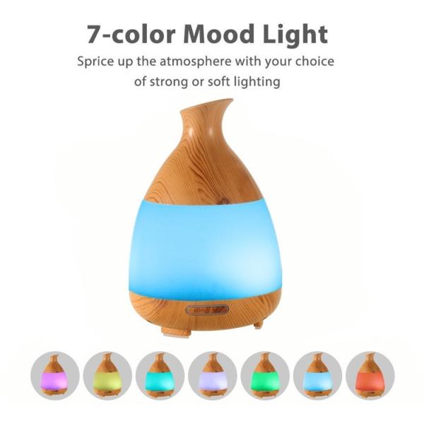 120ML Aroma Diffuser Air Purifier With 7 Colour LED Lights Essential Oil Diffuser
