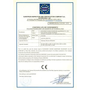 Hangzhou Sansen Hardware Machinery Co.,Ltd. Certifications