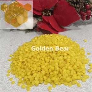 China Saponification 75mg/G 110mg/G 1lb Yellow Beeswax Pellets For Candle Making wholesale