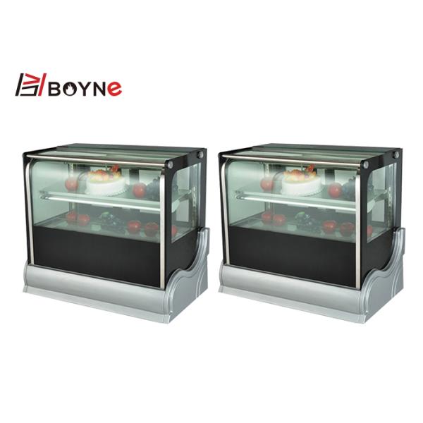 2 Layer Cake Cooling Display Cabinet Tabletop Sandwich Showcase