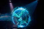 Invisible Hologram Projector Screen Polyamide Material Fireproof Seamless 30m