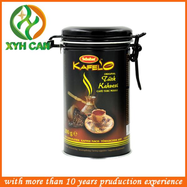 Tin Cans for Coffee Powder Tin with Screw Cap Cans for Packaging Coffee CMYK Printing