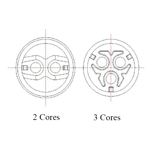 Led Plastic Waterproof Power Connector T Type Connector 3 Pin