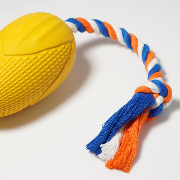 OEM Rubber Rope Candy Cane Dog Toy