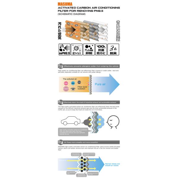 3.0 H6 AWD BHE Engine MASUMA Cabin Air Filter with Activated Carbon 272771128R