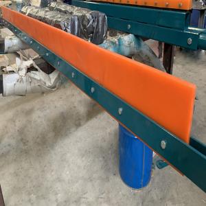 China Polyurethane Conveyor Belt Cleaner I Type Diagonal Plow Scraper For Return Belt wholesale