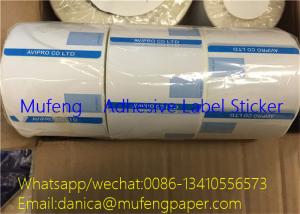 China 58x40mm Direct Thermal Transfer Labels , Self Adhesive Paper Roll Prementative Glue wholesale