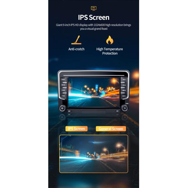 GRANDnavi 7Inch Double Din Android Car Radio Auto BT CarPlay For VW Car Stereo