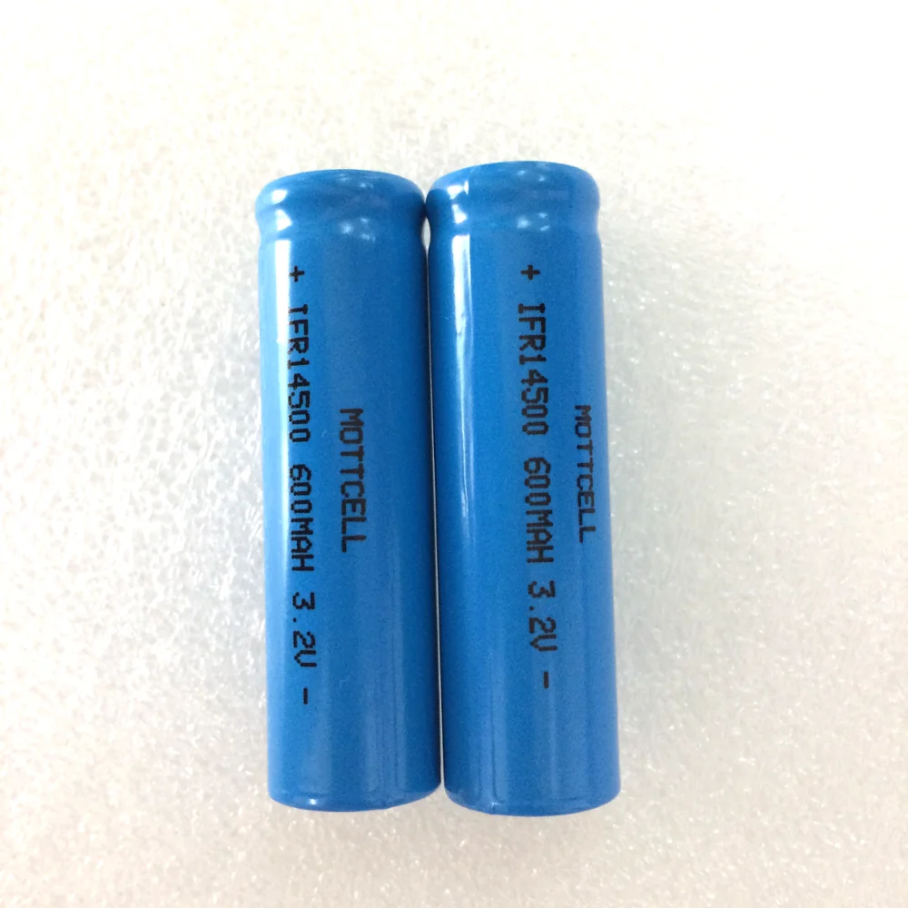 Lifepo4 Cells IFR14500 3.2V 600Mah Li-Ion Solar Battery