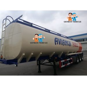 China Aluminum Alloy Enclosed 40CBM Bitumen Liquid Tanker Trailer wholesale