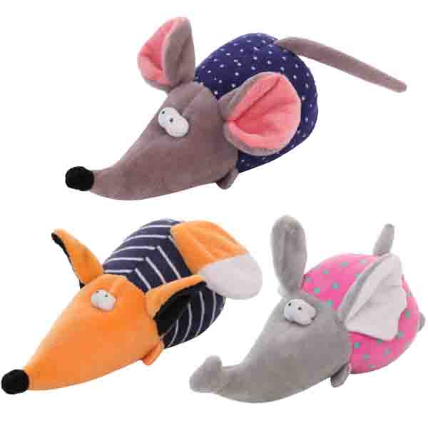 Indestructible Cat And Dog Squeaky Soft Toys Mouse Shaped Plush Toy