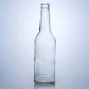 China Flint Glass 276ml Brandy Vodka Tequila Glass Bottle With Cork For Body Material Glass wholesale