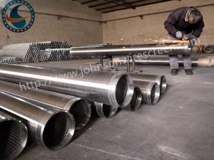 China Energy Saving Vee Wire Wrapped Screen Cylindrical Screen For Sand Control wholesale