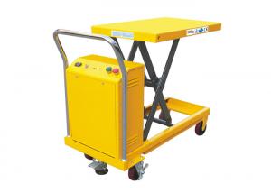 China Single Electric Scissor Lift Table Truck High Strength With 900mm Lifting Height wholesale
