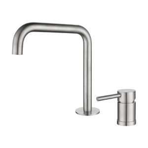 China Countertop Basin Bathroom Faucet Tap Stainless SUS304 Kitchen Faucet Hot And Cold wholesale